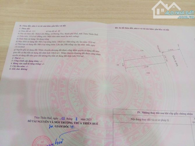 📢 BÁN LÔ ĐẤT ĐẸP MẶT TIỀN KINH DOANH QL49 HƯƠNG THỌ TP. HUẾ - 2