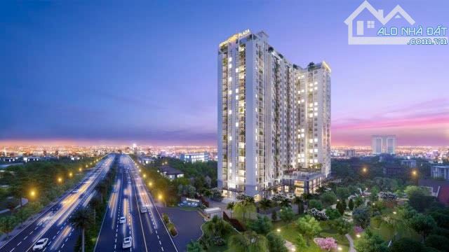 Căn hộ Minh Quốc Plaza, đón đầu sát nhập TP.HỒ CHÍ MINH. Gồm : 2 PN, 2WC, PK, Bếp, Ban côn - 2