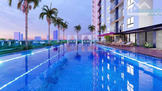 Căn hộ Minh Quốc Plaza, đón đầu sát nhập TP.HỒ CHÍ MINH. Gồm : 2 PN, 2WC, PK, Bếp, Ban côn - 3