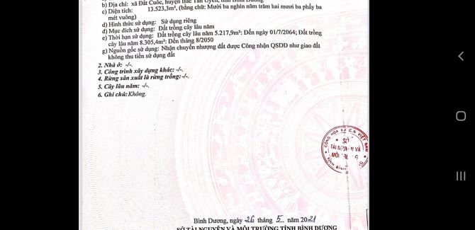 Bán đất SKC XD kho xưởng MT ĐH.436 Đất Cuốc, Bắc Tân Uyên, Bình Dương 4,1ha. - 8