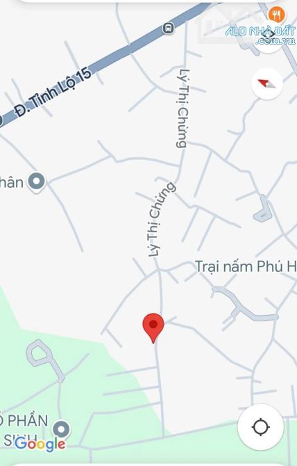 Bán đất thổ cư 1 xẹt ngắn đường Tỉnh Lộ 15 xã Phú Hòa Đông Củ Chi TPHCM, DT: 6x40m. - 2