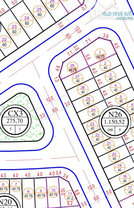 🌳Lô 40m² TĐC 9,2ha (Đồng Xá) - Thành Tô - Hải An - Giá 3,64 tỷ view công viên