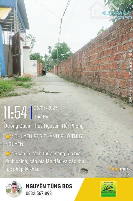 Bán 150m2 đất trung tâm phường Dương Quan