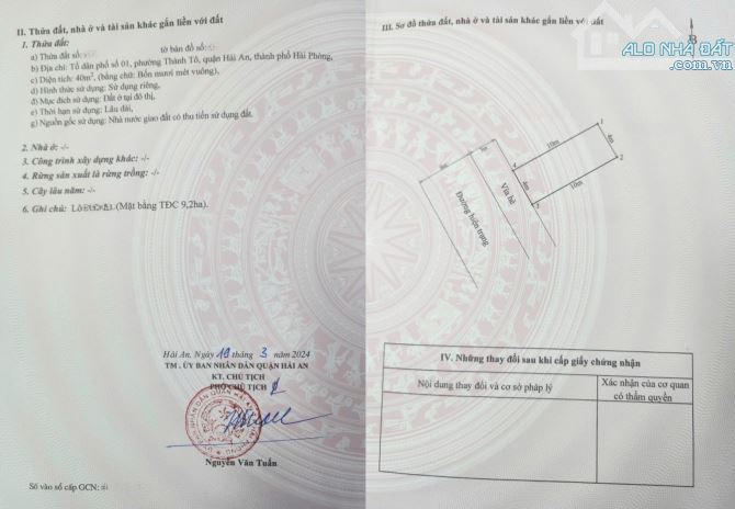 🌳Lô 40m² TĐC 9,2ha (Đồng Xá) - Thành Tô - Hải An - Giá 3,64 tỷ view công viên - 1