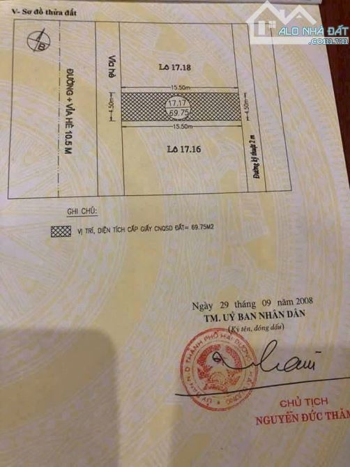 Bán đất đẹp dự án Vạn Lộc Tứ Minh, Hải Dương nhìn vườn hoa - 1
