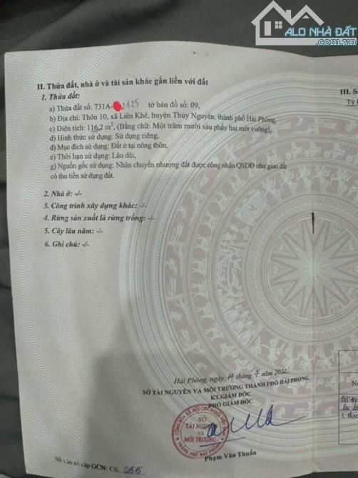 📣📣📣Duy nhất một lô mặt đường nhựa rộng như sân bay tại phường lưu kiếm.TN - 1