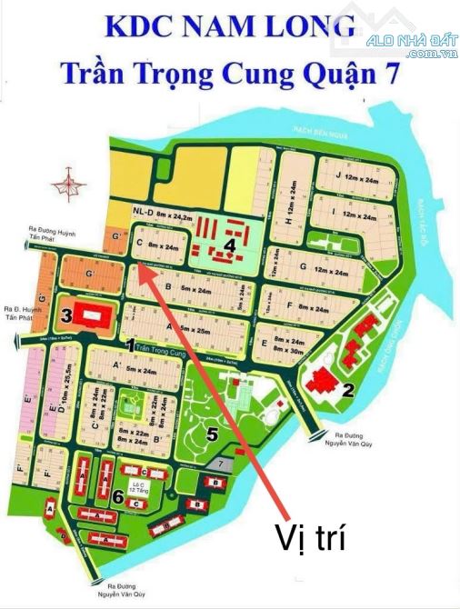 đất góc 5 và 8 khu nam long Trần Trọng Cung Phường Tân Thuận Đông Q7. DT 12x24m - 3