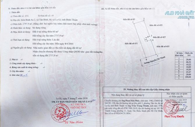 Bán đất mặt tiền đường Nguyễn Chí Thanh, La gi, Bình Thuân - 2
