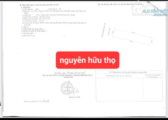 Bán cặp mặt tiền Nguyễn Hữu Thọ - Hải châu - 2