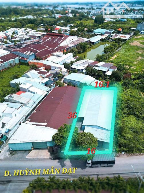 Giá 8,5 tỷ. Bán lô đất biệt thự 528m2 mặt tiền Huỳnh Mẫn Đạt- P. Hoá An. Biên Hoà. 16x36m. - 2