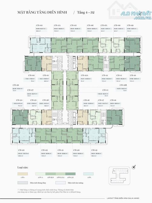 Bán căn góc 74m2- 2PN- CC Cao Cấp Galia Yên Sở- full nội thất- ban công ĐN- Nhỉnh 4 tỷ - 4