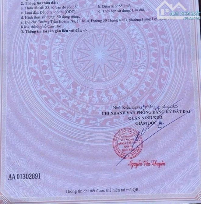 Bán mặt tiền Trần Hoàng Na, P. Hưng Lợi, Q. Ninh Kiều, TP. Cần Thơ (vạt xéo) - 4