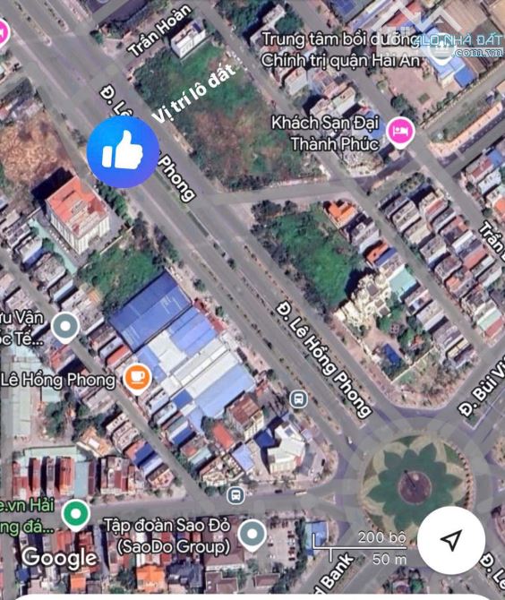 📍 LÔ ĐẤT BIỆT THỰ 337M MẶT ĐƯỜNG LÊ HỒNG PHONG, HẢI AN – GẦN BIỆT THỰ ĐẠI GIA PHÁT DẦU