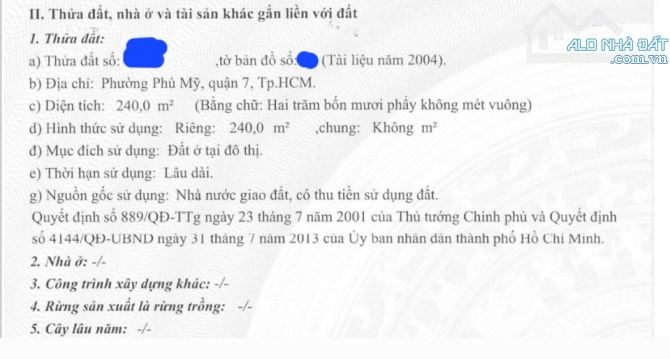 Bán đất 12x20m, Khu Dân Cư Phú Mỹ (DVCIQ4) , P.Phú Mỹ, Quận 7 - 1
