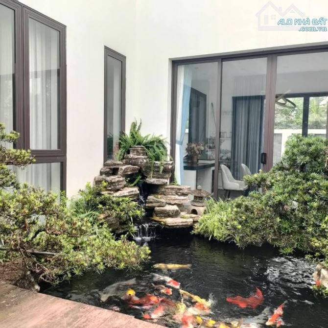 Biệt thự nhà vườn Khoái Châu Hưng Yên 725m xây 1 tầng mtien 25m giá 15 tỷ không gian xanh, - 1