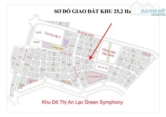 Bá,n Đất Vân Canh Hoài Đức, 50m2. Mặt đường 16m cạnh công viên, trường học, nhà văn hóa . - 1