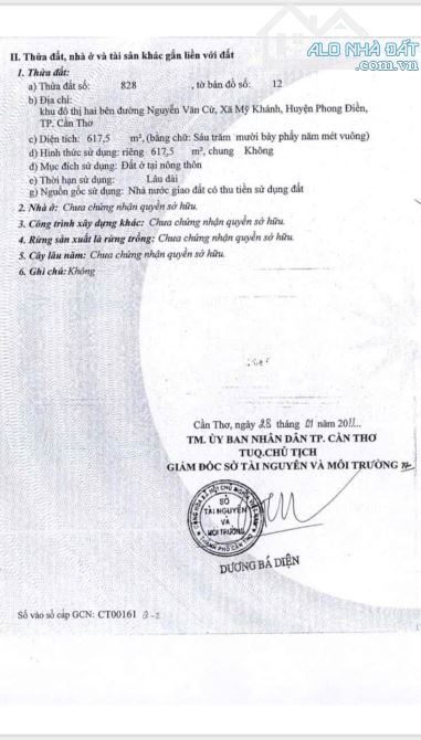 Bán Nền Góc 2 Mặt Tiền Đường Nguyễn Văn Cừ Nối Dài, X.Mỹ Khánh, H.Phong Điền, Tp Cần Thơ. - 3