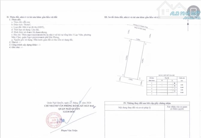 Bán Đất Mặt Đường Lê Thánh Tông-TĐC Tổng Kho 3 Lạc Viên 70m2 (5x 14) - 3