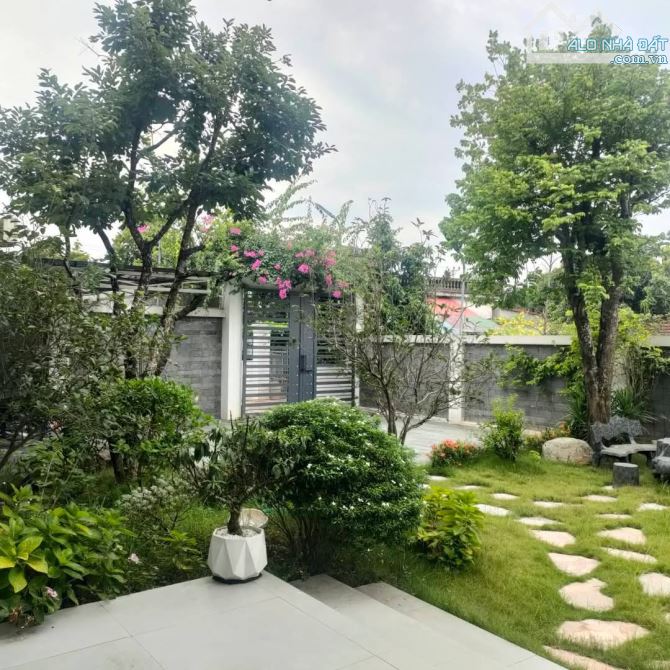 Biệt thự nhà vườn Khoái Châu Hưng Yên 725m xây 1 tầng mtien 25m giá 15 tỷ không gian xanh, - 7