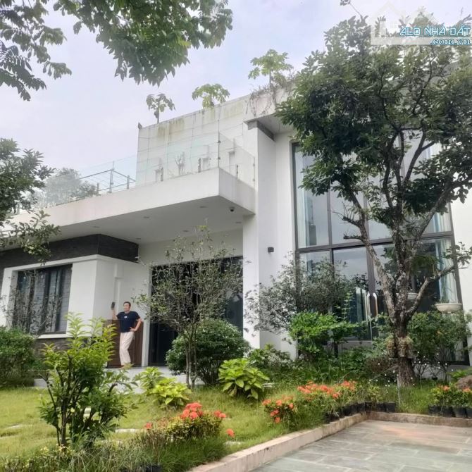 Biệt thự nhà vườn Khoái Châu Hưng Yên 725m xây 1 tầng mtien 25m giá 15 tỷ không gian xanh, - 8