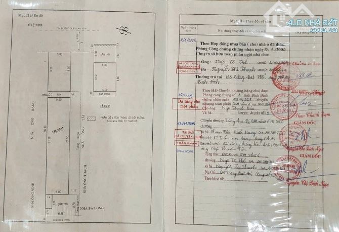 Ban nha mặt tiền Trần cao van ,phương Trần hung dao