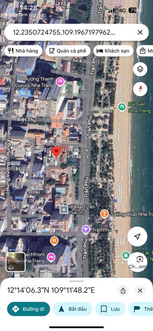 Bán lô đất đường Hùng vương chiều ngang 10,2m phù hợp xây khách sạn cách biển 300m