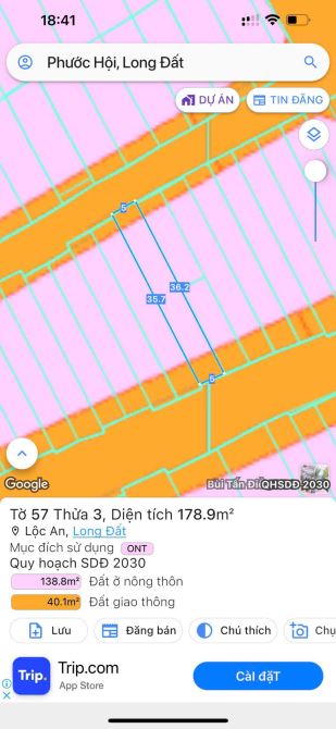 🏖️ BÁN 2 LÔ ĐẤT LIỀN KỀ – NGAY CHỢ LỘC AN – CÁCH BIỂN CHỈ 300M
