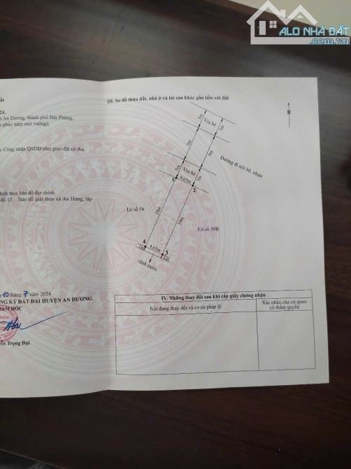 Cần bán lô đất cực sịn tại chung cư Đồng Hải, An Hưng, Hồng Bàng.