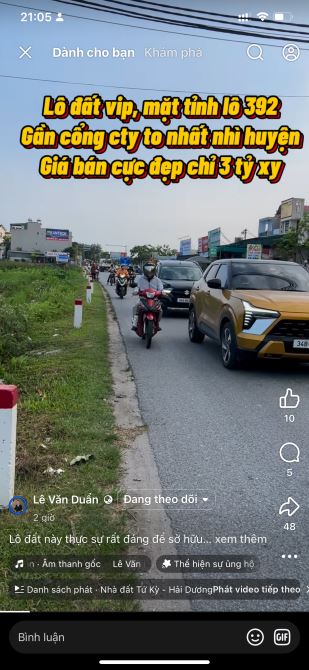 BÁN ĐẤT MẶT ĐƯỜNG QUỐC LỘ 392, CẠNH CTY SEESVINA – MINH ĐỨC, TỨ KỲ - 1