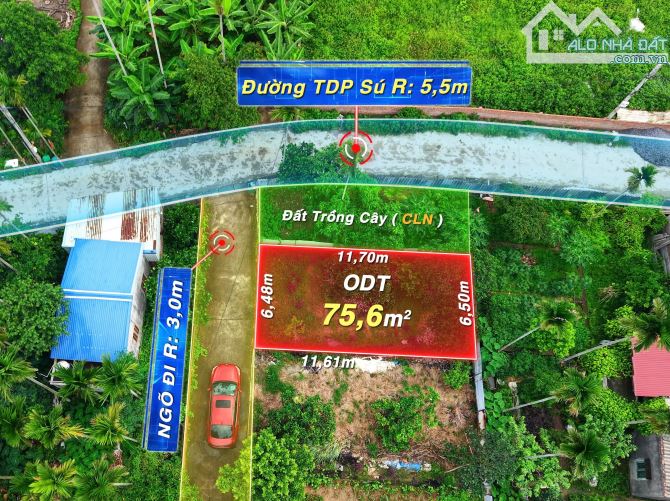 Sát trục thôn Sú - Lâm Động ngõ oto 7 chỗ giá 1.65 tỷ bìa đỏ chính chủ - 1