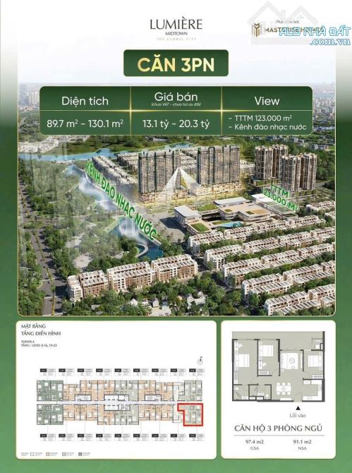 Cập Nhật Giá Lumiere Midtown Mịn ~ Max cùng chính sách cực tốt cho tòa CT7 - 2