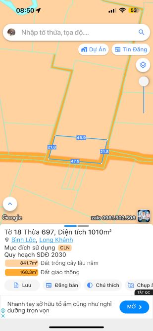 Bán lô đất vườn 1000m2 3 mặt tiền - trên đất trồng ít trái cây giá rẻ - 5