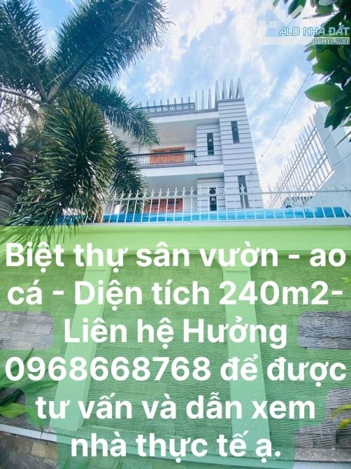 Bán Biệt Thự Sân Vườn  Q12 - 240M2 (12 x 20 ) - 4Tầng - Mặt Tiền  -  Chỉ 14,99Tỷ.