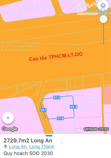 LÔ ĐẤT ĐẸP SÁT BÊN CAO TỐC, CỔNG TRƯỚC SÂN BAY LONG THÀNH, SẴN THỔ CƯ, BÁN NHANH GIÁ RẺ