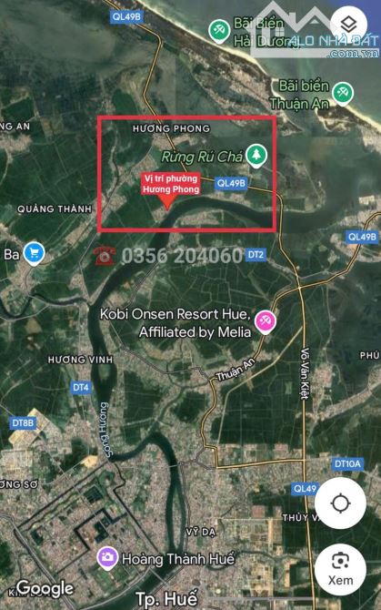 ĐẤT KIỆT Ô TÔ BỀ NGANG HƠN 7M PHƯỜNG HƯƠNG PHONG, TP HUẾ
