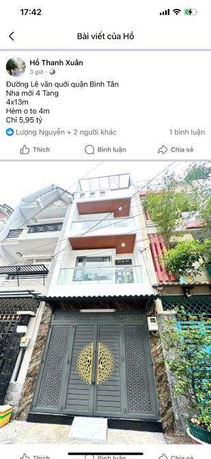 🏡 NHÀ ĐẸP 3 TẦNG – NGAY 4 XÃ – HXH RỘNG – GIÁ NHỈNH 5 TỶ 💥