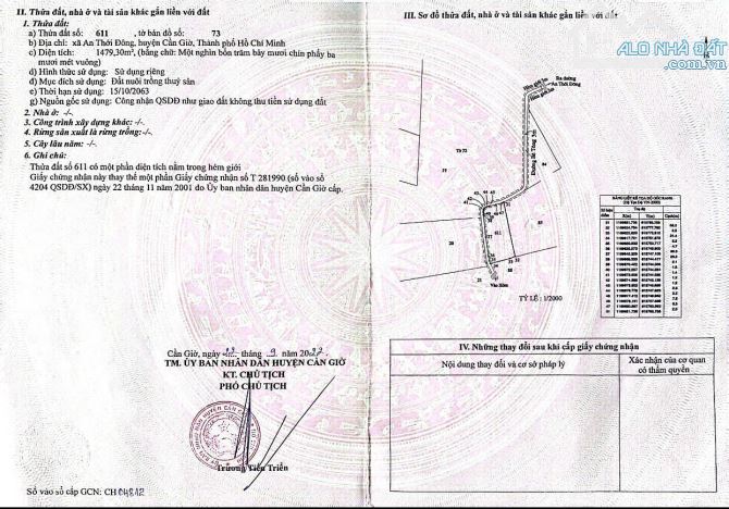 Cần bán siêu phẩm lô góc 2 mặt tiền đường tại xã an Thới đông cần giờ tphcm