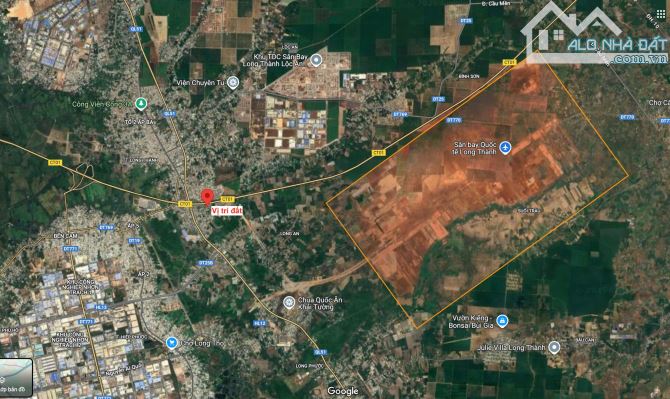 Cần bán 2.729m2 đất thổ cư sát bên cao tốc Long Thành - Dầu Giây, mặt tiền đến 42m