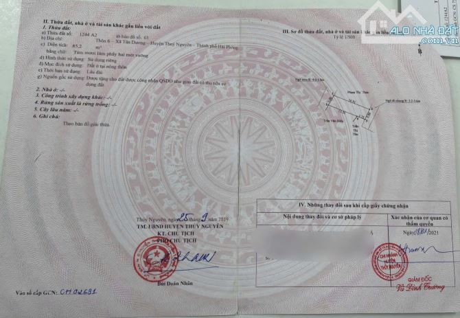 80m2 đất Tân Dương mặt đường trải nhựa thông sang Đỗ Mười giá chỉ 4,x tỷ - 1