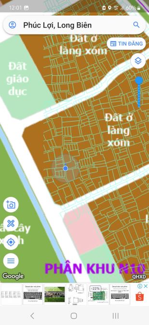 ĐẤT ĐẸP 73M2/6.5 TỶ GIÁ ĐẦU TƯ TẠI PHƯỜNG PHÚC LỢI, LONG BIÊN, HÀ NỘI, SỔ ĐỎ NỞ HẬU NGÕ OT - 1