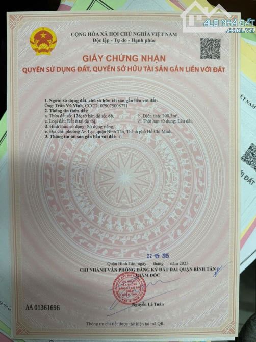 Bán đất mặt tiền đường 1A khu Nam Hùng Vương DT 468m2 Full thổ cư nở hậu 36m2 giá 46 tỷ TL - 2