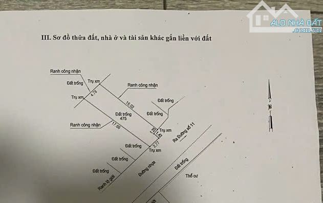 LÔ ĐẤT 76M² (4.8X16) TRUNG TÂM TRƯỜNG THỌ – HẺM XE TẢI – XÂY 6 TẦNG – GIÁ CHỈ 6.5 TỶ - 3
