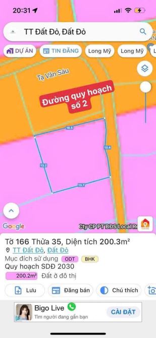TRUNG TÂM THỊ TRẤN ĐẤT ĐỎ - BRVT - 200m2 - 3ty300 - 4