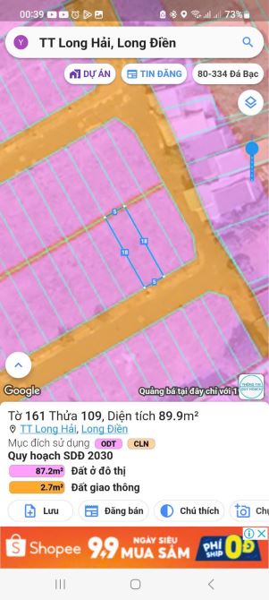 ✅Bán Đất Sát Biển Long Hải - Long Đất-BR-VT  khu Seaway   ✅DT: 5 dài 18 tc 70. - 4