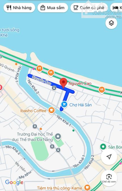 Bán nhà 3 tầng đường Nguyễn Cao, sát biển Thanh Khê, Đà Nẵng - DT 75m2, Giá 5,95 tỷ tl