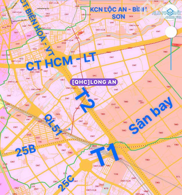 LONG AN SÂN BAY LONG THÀNH_KINH DOANH TỐT_2.220m2_Mặt tiền dài_QH Thổ chỉ 9 tỷ