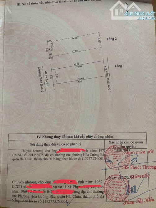 Cần bán gấp nhà 2 tầng mặt tiền đường Tiên Sơn 9 gần Tố Hữu quận Hải Châu