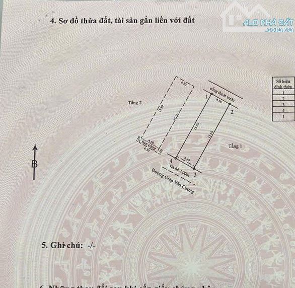 Bán nhà 2 tầng đường Giáp Văn Cương sát biển - Dt 72m2 - Giá 4 tỷ 5 tl