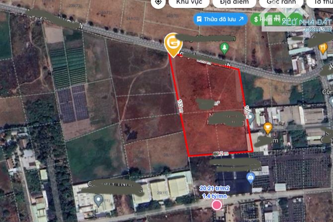 (4) Bán đất mặt tiền lớn 9.310m², đường xe tải thoải mái, giá bán 50 tỷ + x tỷ