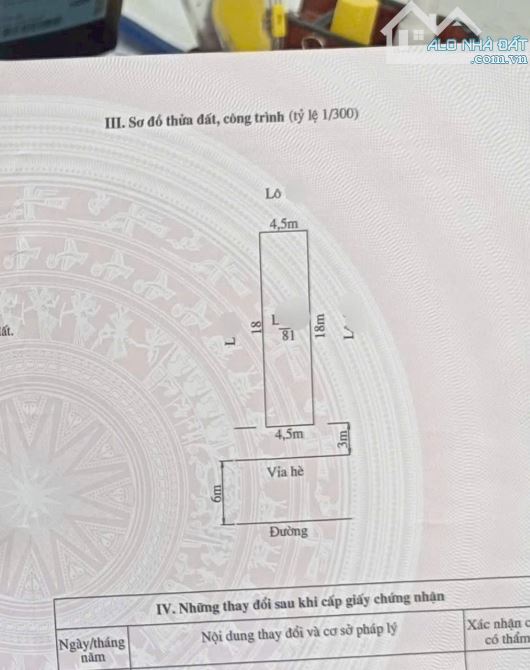 🍀Bán lô đất TĐC Thiên Đường, Đằng Hải, Hải An, Hải Phòng - Dtmb: 81m2, mặt tiền 4,5m, đườ